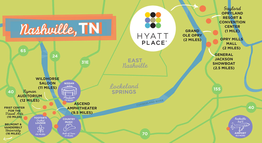 HYATT PLACE OPRYLAND in Nashville,Tn